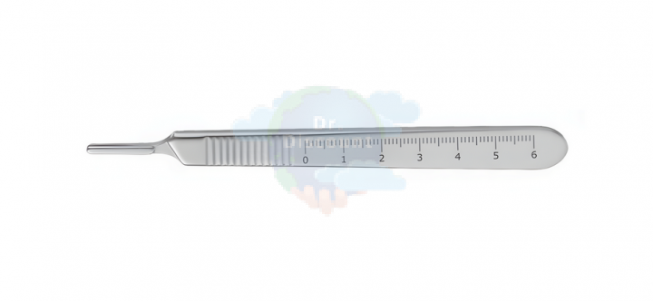 Зажим для лезвий fig.3, с градуировкой, для лезвий #10 - #17,  длина 12,5 см