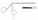 Ножницы SHAPER изогнутые влево крючковидные, изолированные, Ø 2.7 мм, 12,5 см