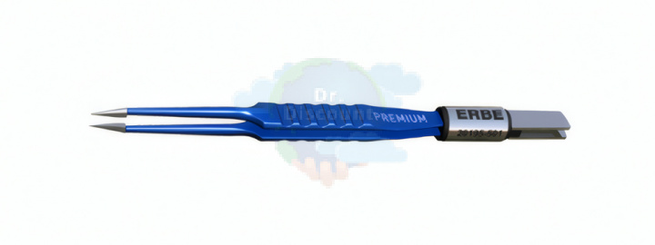 Биполярный пинцет PREMIUM, прямой, наконечник 0.2 мм заостренный, длина 120 мм