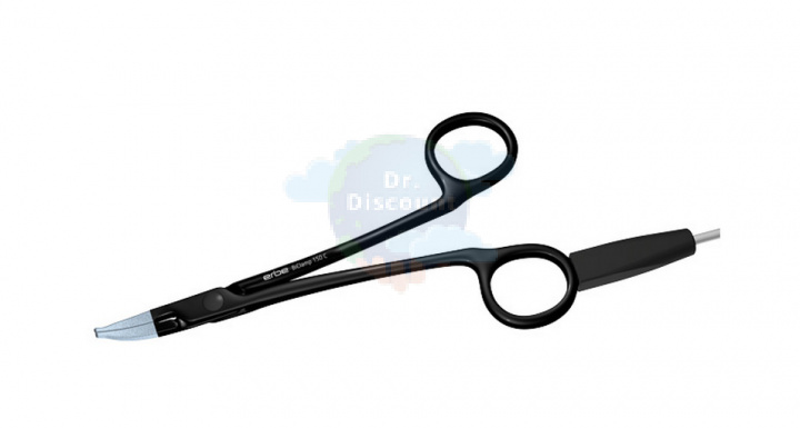 Биполярные ножницы BiClamp 150 C, изогнутый 23°, гладкий, длина 150 мм