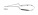Микроножницы байонетной формы, изогнутые вниз, рабочая часть 9 см, тупые