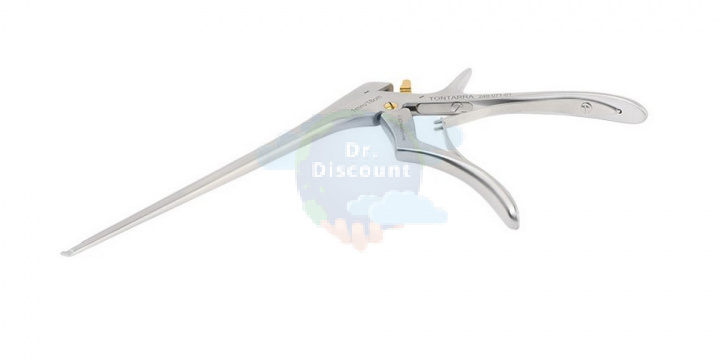 Выкусыватель ляминэктомический Kerrison, разборный, 40 град. вверх, с выталкивателем, деликатный 3 мм, ширина раскрытия 10 мм, длина 18 см