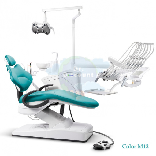 GreenMED S300 COLORFUL – Стоматологическая установка с мягкой обивкой и с верхней подачей