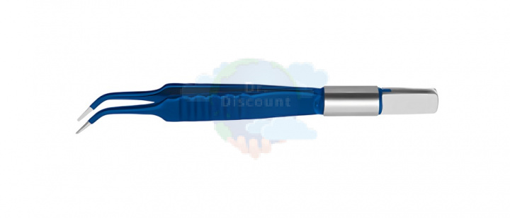 Биполярный пинцет Classic, изогнутый, наконечник 0.5 мм тонкий, длина 105 мм